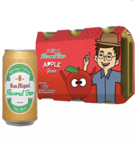 San Miguel Flavored Beer Apple 330ml Can 6-Pack